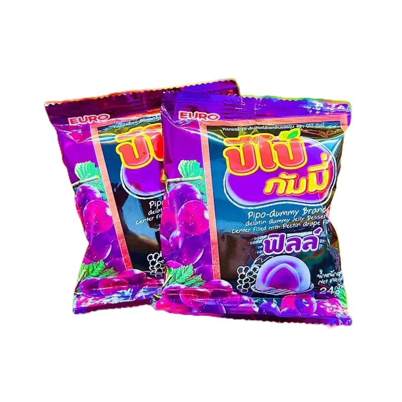 Lẻ 1 Gói Kẹo Dẻo Thái nhân sốt nho Pipo Gummy 24gr