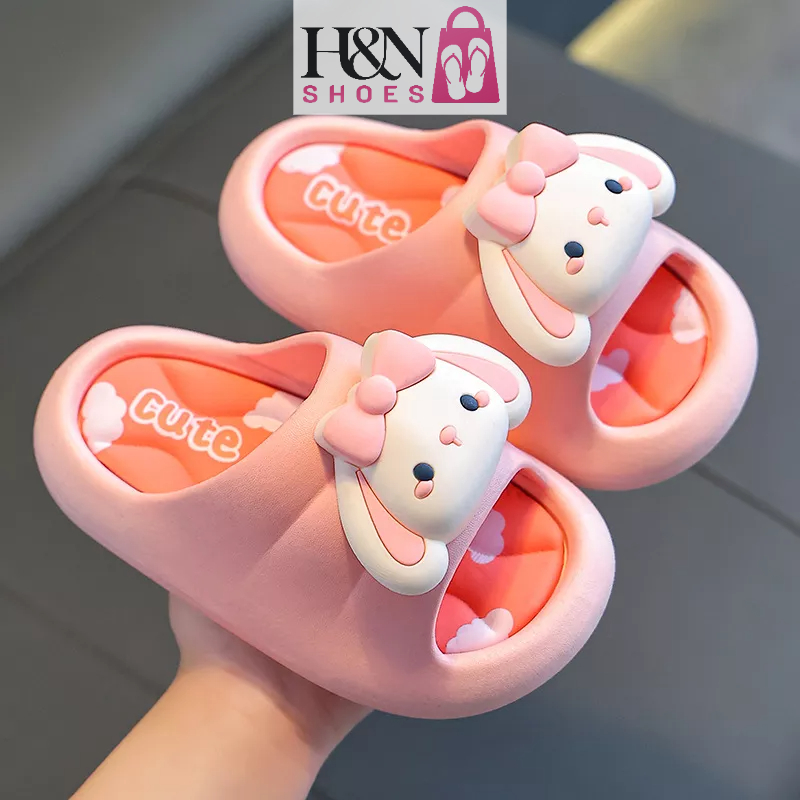 Dép đầu búp bê Chống Trượt Thoải Mái Chống Mòn Hình Thỏ CUTE Cho Bé Gái