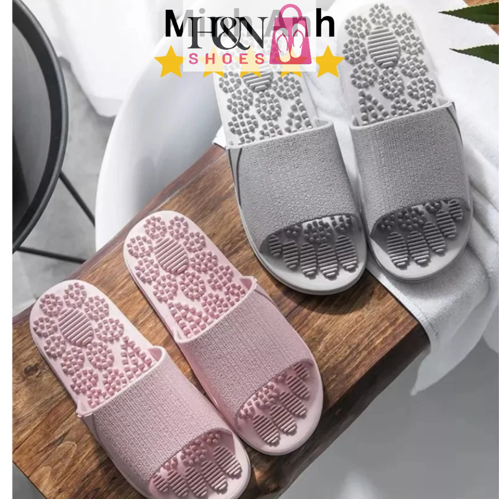 Dép nữ mang nhà tắm có gai massage tuần hoàn chống trơn trượt, dép mang ở nhà-TĂNG 1 SIZE