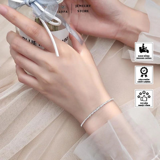 Lắc tay xù bạc ta nguyên chất chính hãng- Bạc LOPA