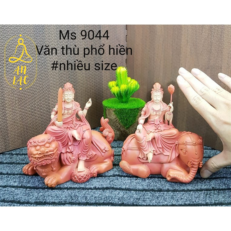 Tượng Văn Thù Phổ Hiền SN 13.5cm