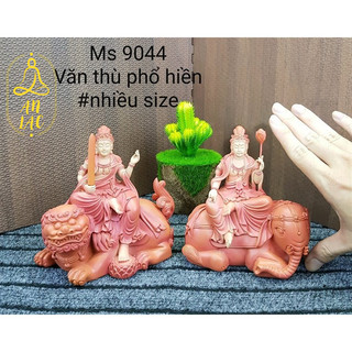 Tượng văn thù phổ hiền sn 13.5cm