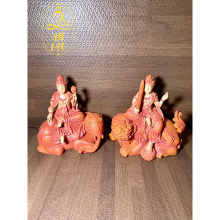 Tượng Văn Thù Phổ Hiền SN 13.5cm