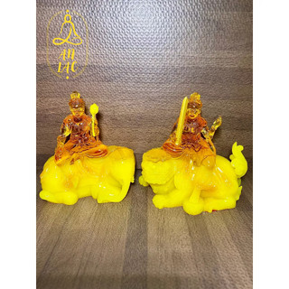 Tượng Văn Thù Phổ Hiền SN 13.5cm