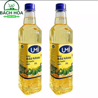 combo 2 chai dầu ăn umi đậu nành tốt cho tim mạch