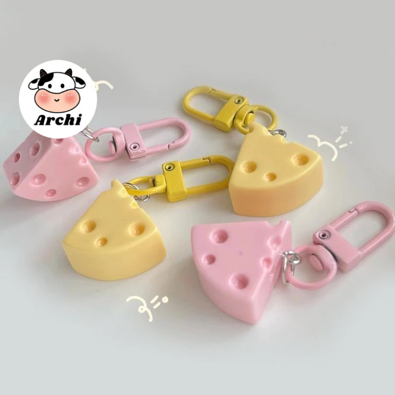 Móc Khóa Hình Phô Mai Xinh Xắn Đáng Yêu
