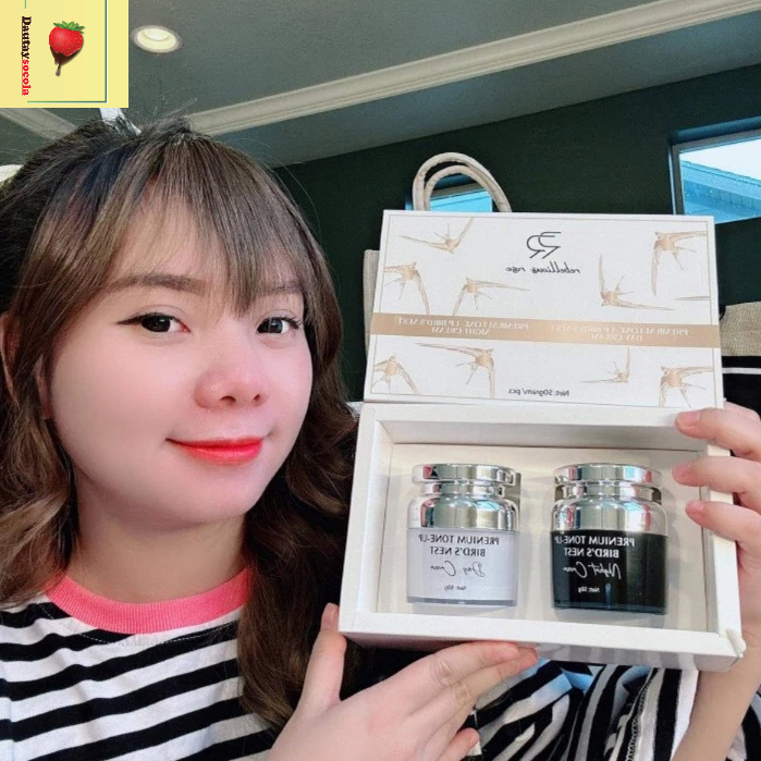 🌷 Bộ Kem yến ngày đêm Múi Xù GORGEOUS dưỡng trắng da mặt, kem dưỡng cấp ẩm cho da kích trắng mờ nám tàn nhang hộp to