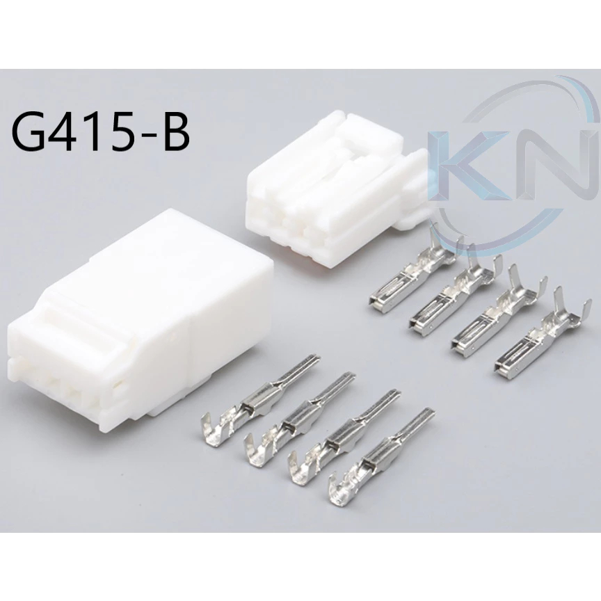 G415-Giắc cắm Đầu nối phích cắm dây nịt ô tô 4 lỗ 1.8mm màu trắng