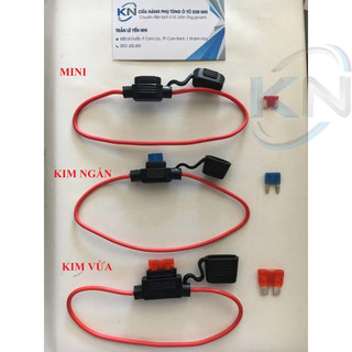 Hộp cầu chì chống nước loại cho cầu chì mini, kim ngắn, kim vừa 16AWG (ko kèm cầu chì)