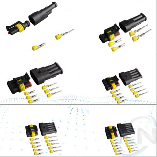 (KO DÂY) 1.5 mm Bộ đầu nối dây điện ô tô xe hơi xe máy (chống thấm nước) 1P 2P 3P 4P 5P 6P (#1.5mm)