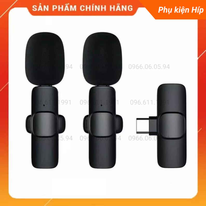 [Bảo hành 1 năm] Micro thu âm không dây cài áo  K9 - Khử Tiếng Ồn Cao Cấp - Khoảng Cách 20m | BigBuy360 - bigbuy360.vn