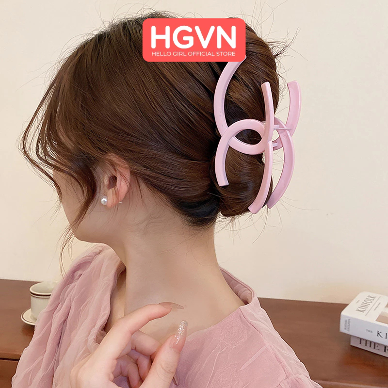 Kẹp Tóc Càng Cua Chữ X Channe Nhiều màu Pastel HGVN Phong Cách Thời Trang Pháp Dành Cho Nữ