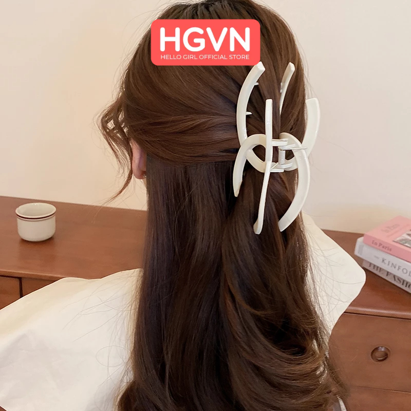 Kẹp Tóc Càng Cua Chữ X Channe Nhiều màu Pastel HGVN Phong Cách Thời Trang Pháp Dành Cho Nữ