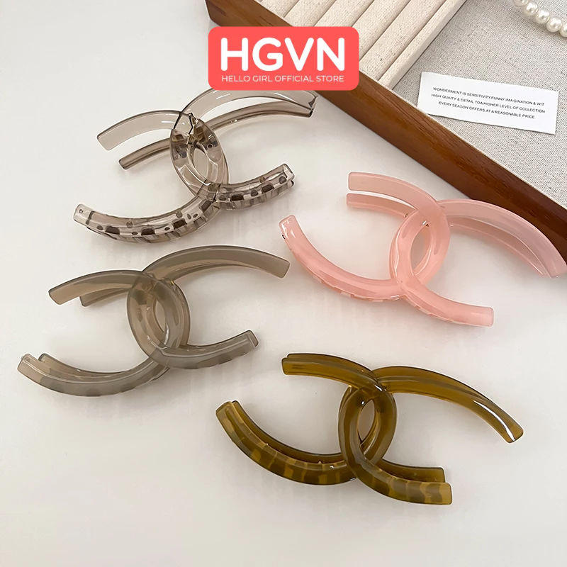 Kẹp Tóc Càng Cua Chữ X Channe Nhiều màu Pastel HGVN Phong Cách Thời Trang Pháp Dành Cho Nữ