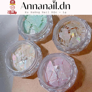 Xà cừ nhũ tuyết, Vỏ sò nail phụ kiện trang trí móng tay