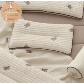 Gối nằm 25-40 thỏ đen 2023 new chezbebe hàn quốc