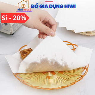 Thếp 50 tờ giấy nến, giấy thấm dầu khổ vuông không lỗ 24cm x 24cm