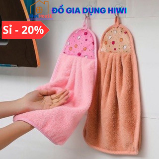 Khăn Lau Tay, Lau Bát Nhà Bếp Siêu Thấm Nước Size Lớn - Khăn Lau Tay Treo Tường Nhiều Màu