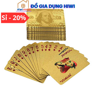 Bộ bài mạ vàng 24k