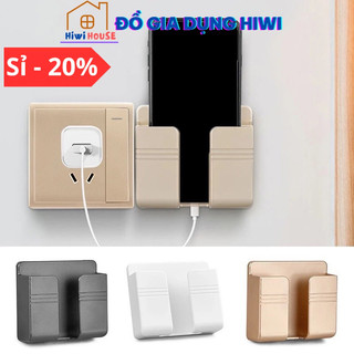 Kệ dán tường để remote, giá đỡ sạc điện thoại