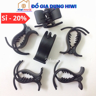 Kẹp càng cua, kẹp tóc 3 răng Nâu Đen (Đen nhám)