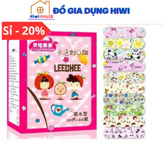 Hộp 100 miếng URGO cá nhân cute dễ thương - Băng gâu dán vết thương chống nước, tiệt trùng