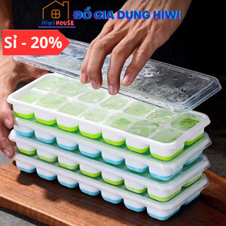 Khay Đá Silicon Có Nắp Đậy 14 Viên Hiwi