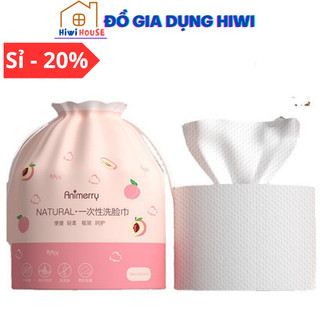 Khăn mặt khô Animerry dùng 1 lần lau khô, lau ướt , Giấy lau mặt dùng một lần Thế Giới Khăn