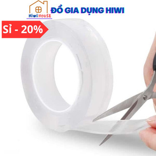 Băng keo dán dính 2 mặt đa năng trong suốt 3m