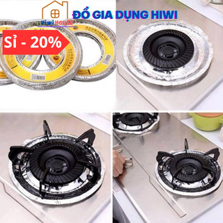 Bộ 10 Miếng Lót Nhôm Tròn - Bếp Gas Vệ Sinh Nhanh Chóng