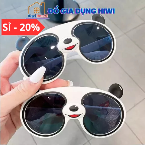 Kính mát râm cho em bé hình GẤU TRÚC chống uv - gọng dẻo HIWIHOUSE