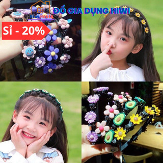 Bờm kẹp tóc hàn quốc cho bé gái có đính hoa quả siêu cute hot nhất