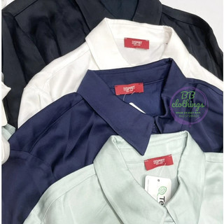 Áo sơ mi lụa Esprit mềm rủ, min mướt, thoáng mát