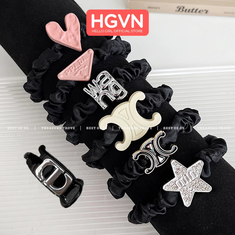 SET 11 Kẹp Tóc Mái Kẹp Tách Đính Charm Ngôi Sao Chữ X M.I.N Blackpink HGVN Thời Tran Phong Cách Pháp Dành Cho Nữ