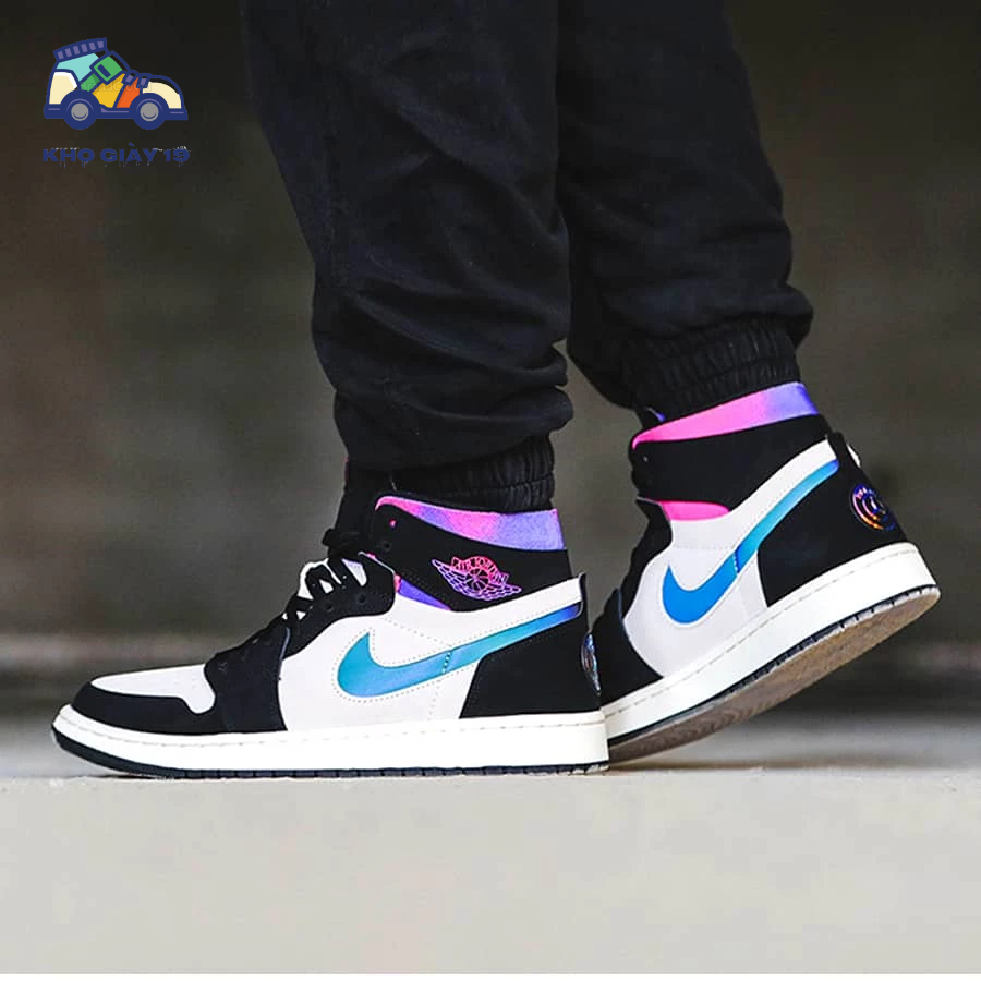 Giày Jordan PSG, Giày thể thao Air JD1 zoom high mix paris saint-germain cực hot Full Box