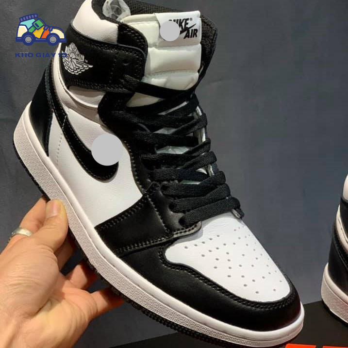 Giày Jordan đen cao, Giày JD1 high black đơn giản bản đẹp 2022 full box tặng kèm dây