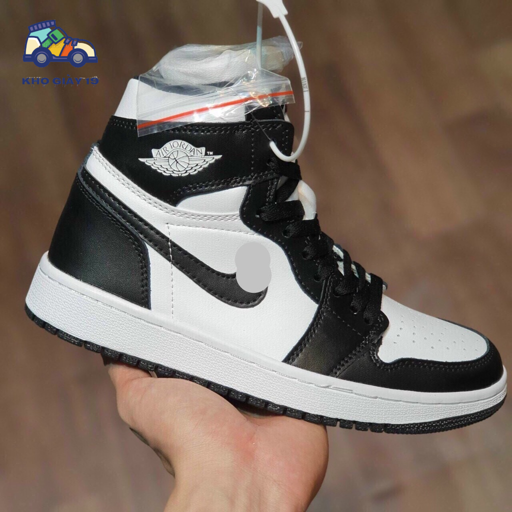 Giày Jordan đen cao, Giày JD1 high black đơn giản bản đẹp 2022 full box tặng kèm dây