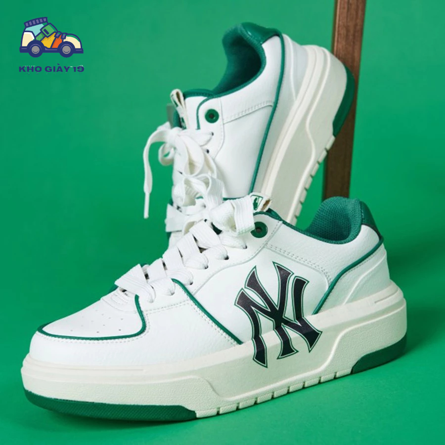 Giày thể thao MLB Chunky Boston đỏ nâu, Sneaker Chunky LA siêu hot trend 2023 Full Box