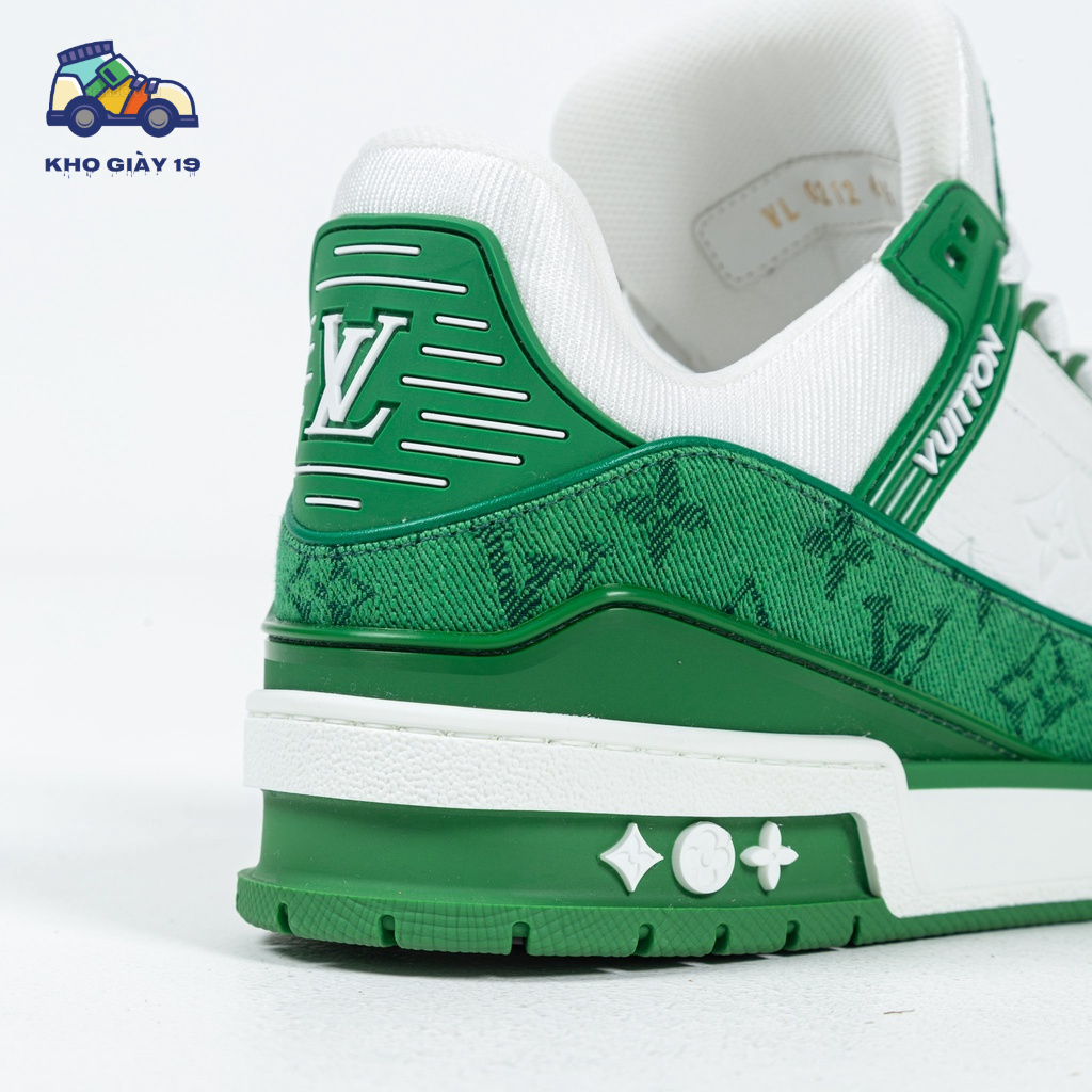 Giày LV trainer xanh, Giày thể thao LV Xanh Lá green hot 2022 Bản Cao Cấp Full Box