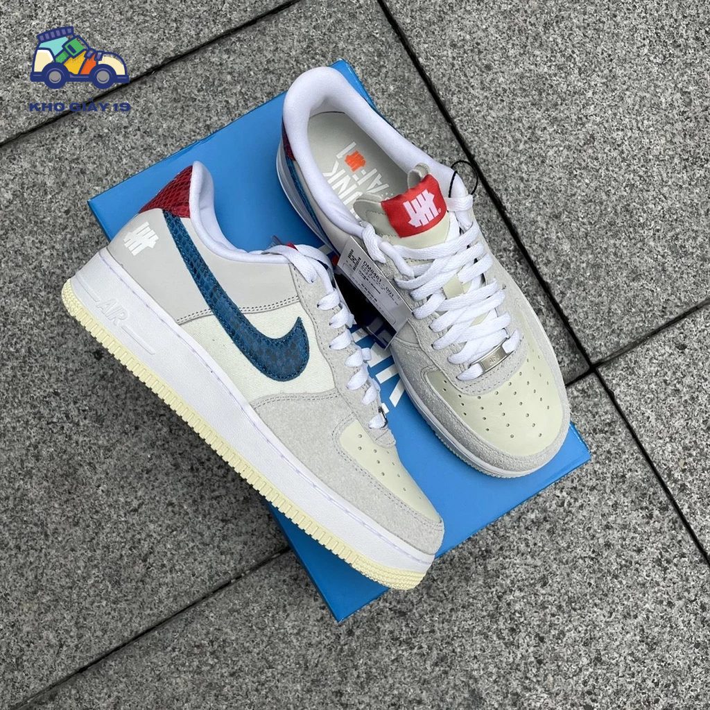 Giày thể thao Air Force 1 Xám SP_Giày sneaker AF1 Xám vệt xanh 2023 Full box