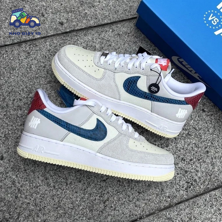 Giày thể thao Air Force 1 Xám SP_Giày sneaker AF1 Xám vệt xanh 2023 Full box
