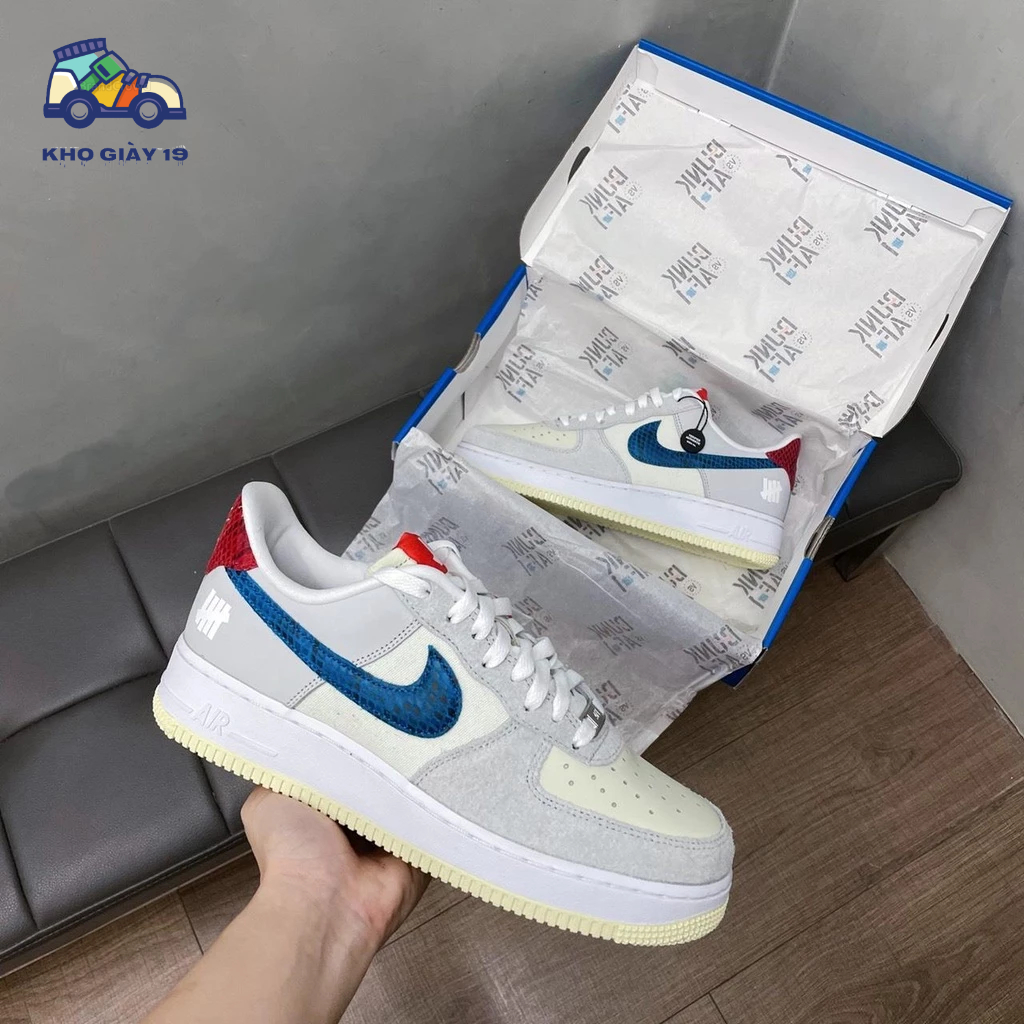 Giày thể thao Air Force 1 Xám SP_Giày sneaker AF1 Xám vệt xanh 2023 Full box