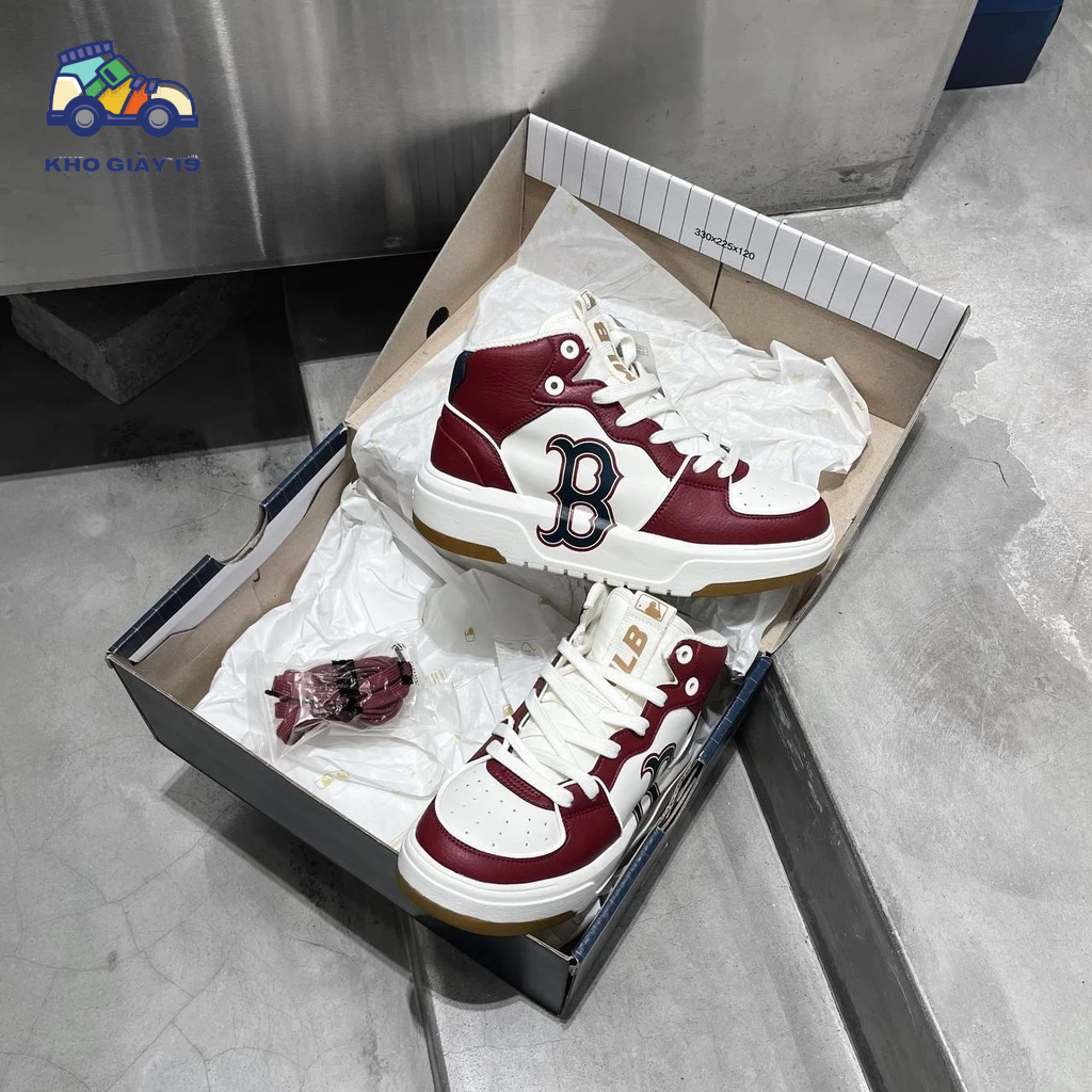 Giày thể thao Mlb Chunky Liner High Boston Red Sox siêu hot trend 2023 Full Box