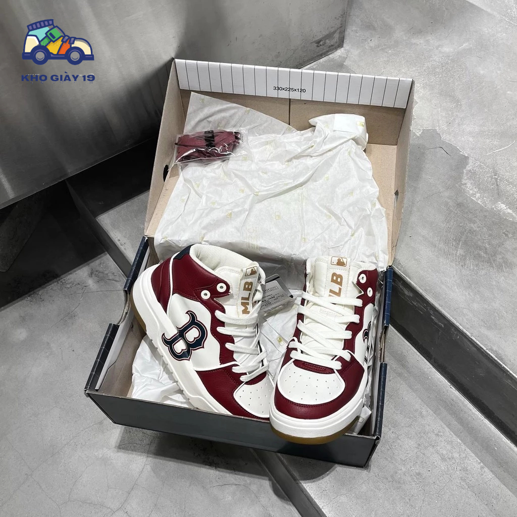 Giày thể thao Mlb Chunky Liner High Boston Red Sox siêu hot trend 2023 Full Box