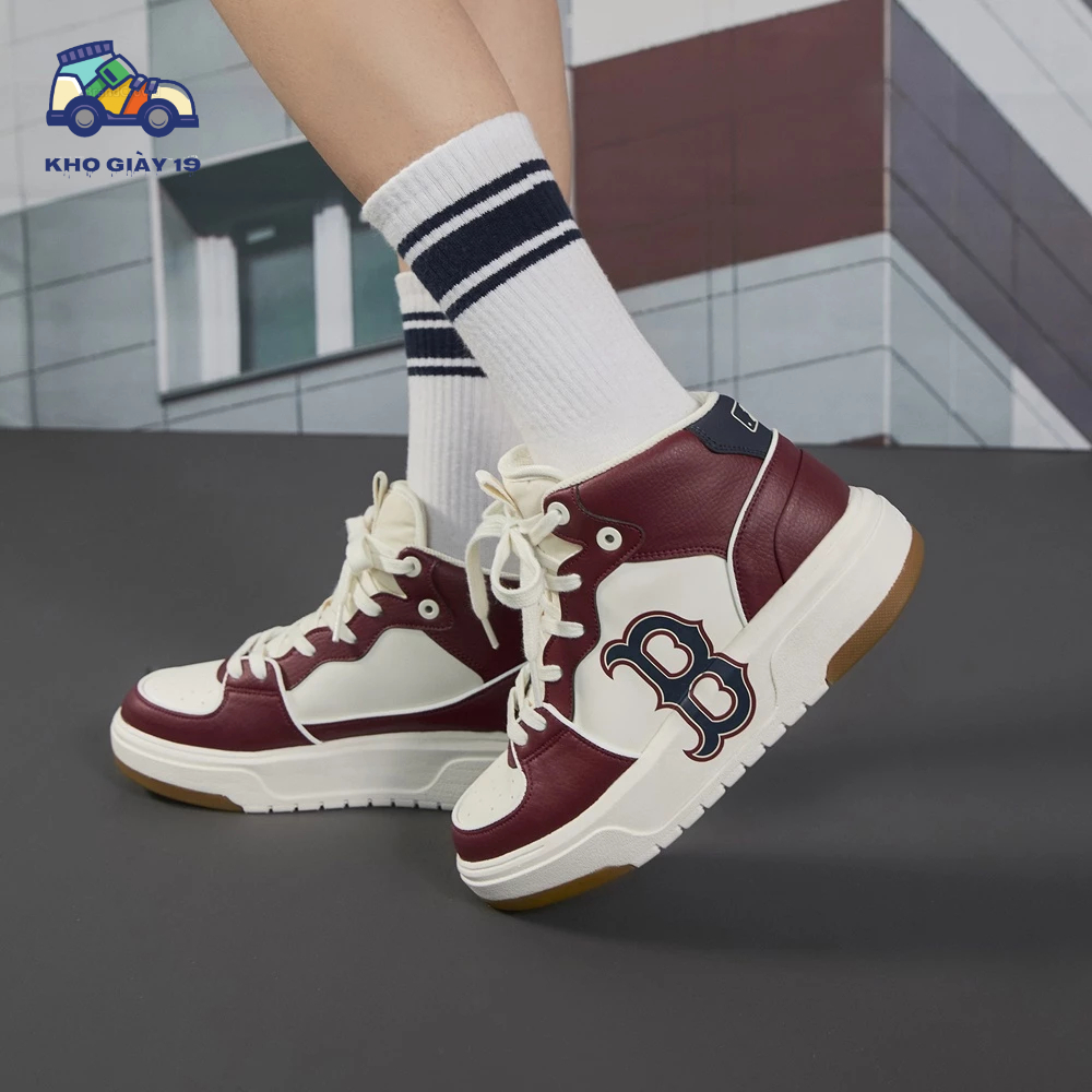 Giày thể thao Mlb Chunky Liner High Boston Red Sox siêu hot trend 2023 Full Box
