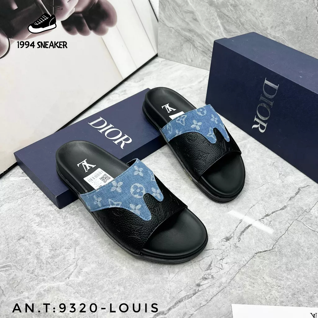 Dép LV nam_Dép nam quai ngang LV cao su nhiều màu phối đồ cực chất hot trend 2023