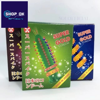 Bao cao su siêu gai bi râu Super Gold - Hàng Nhật