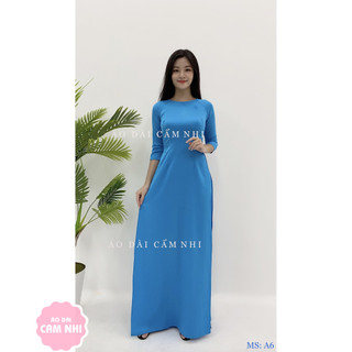 Áo dài Cẩm Nhi, Áo dài trơn xanh dương Mã A6