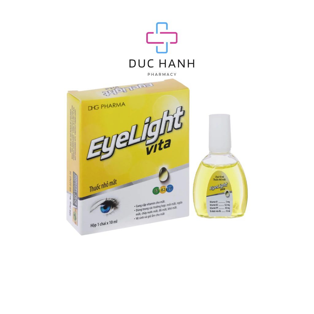 Dung dịch nhỏ mắt Eyelight Vita cung cấp vitamin, dưỡng ẩm cho mắt lọ 10ml