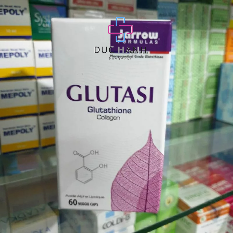 Viên uống Glutasi Glutathione - Giúp làm trắng da, hỗ trợ chống Oxy hóa 60 viên